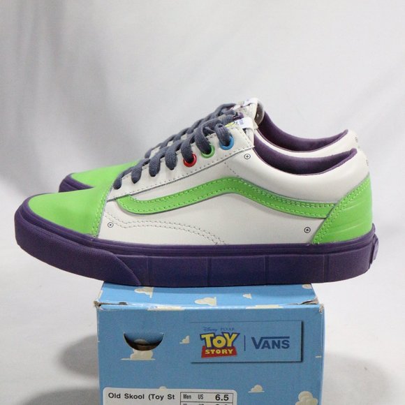 VANS Old Skool Toy Story Buzz Lightyear Sneakers Sz 6.5 M 8 W - Picture 3 of 10